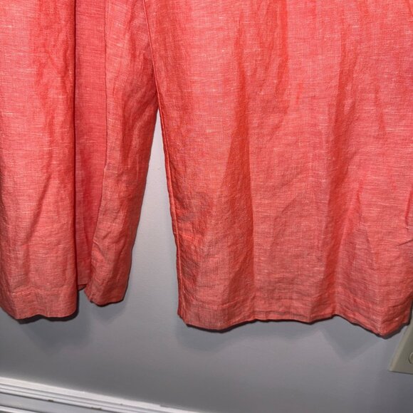 Banana Republic Coral Sleeveless Petite Size 6Jumpsuit With Back Button Closure - Picture 5 of 7